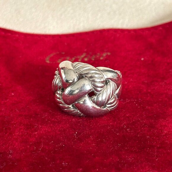 David Yurman Belmont Curb Ring – Sterling Silver, Size 7 Discontinued Rare Model - Picture 4 of 8